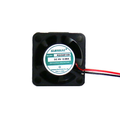 CE Certifed 13000 RPM 25x25x10mm พัดลมระบายความร้อนเงียบสำหรับเครื่องใช้ไฟฟ้าขนาดเล็ก